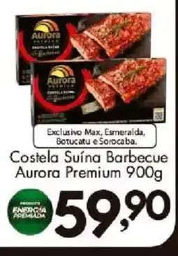 Confiança Supermercados Costela Suína Barbecue Aurora Premium oferta