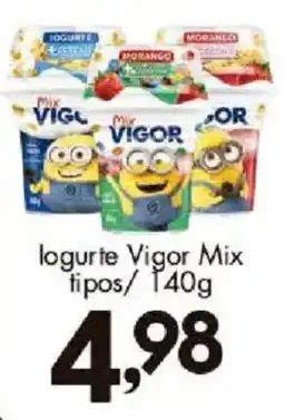 Confiança Supermercados logurte vigor mix tipos oferta