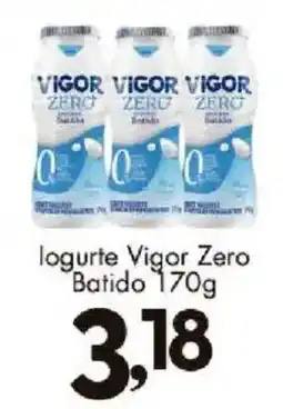 Confiança Supermercados logurte vigor zero batido oferta