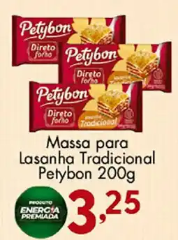 Confiança Supermercados Massa para Lasanha Tradicional Petybon oferta
