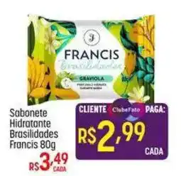 Muffato Sabonete Hidratante Brasileiridades Francis 80g oferta