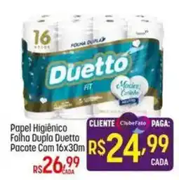 Muffato Papel Higiênico Folha Dupla Duetto oferta