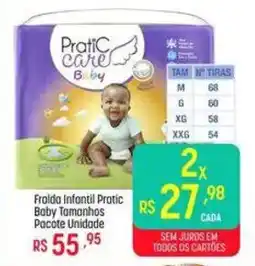 Muffato Fralda infantil pratic baby tamanhos oferta