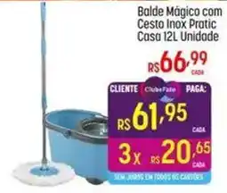Muffato Balde Mágico com Cesto Inox Pratic oferta