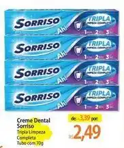 Atacadão Sorriso - creme dental oferta