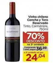 Carrefour Concha y toro - vinho chileno reservado oferta
