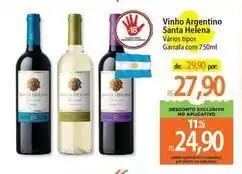 Atacadão Santa helena - vinho argentino oferta