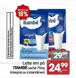 Cometa Supermercados Leite em pó itambé sachê oferta