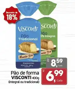 Cometa Supermercados Pão de forma visconti 400g oferta