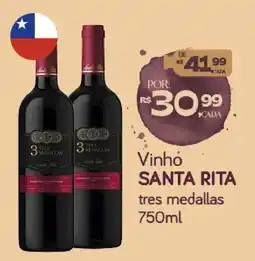 Cometa Supermercados Vinho santa rita tres medallas oferta