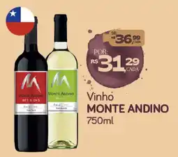 Cometa Supermercados Vinho monte andino oferta