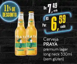 Cometa Supermercados Cerveja Praya premium lager long neck oferta