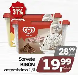 Cometa Supermercados Sorvete kibon cremosissimo oferta