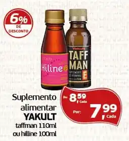 Cometa Supermercados Suplemento alimentar yakult taffman 110ml ou hiline 100ml oferta