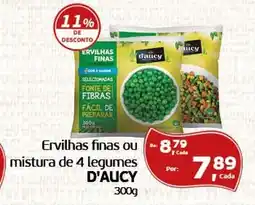 Cometa Supermercados Ervilhas finas ou mistura de 4 legumes d'aucy oferta
