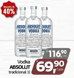 Cometa Supermercados Vodka absolut tradicional oferta