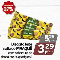 Cometa Supermercados Biscoito leite maltado piraquê com cobertura de chocolate oferta