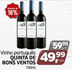 Cometa Supermercados Vinho português quinta de bon's ventos oferta