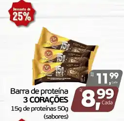 Cometa Supermercados Barra de proteína 3 corações oferta