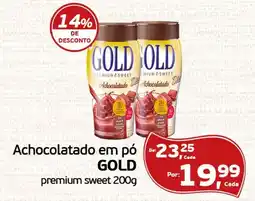 Cometa Supermercados Achocolatado em pó gold premium sweet oferta
