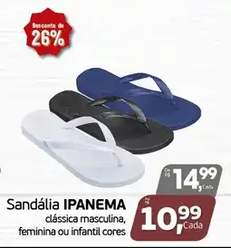 Cometa Supermercados Sandália ipanema clássica masculina, feminina ou infantil cores oferta