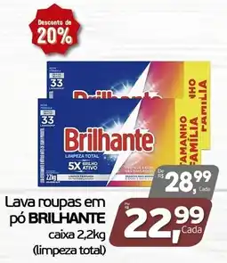 Cometa Supermercados Lava roupas em pó brilhante oferta