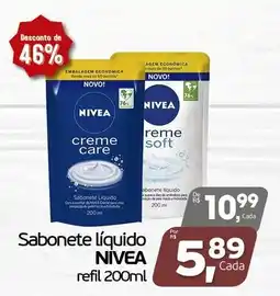 Cometa Supermercados Sabonete líquido nivea refil 200ml oferta