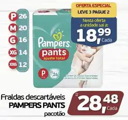 Cometa Supermercados Fraldas descartáveis pampers pants oferta