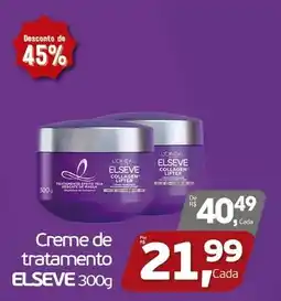 Cometa Supermercados Creme de tratamento elseve oferta