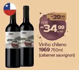 Cometa Supermercados Vinho chileno 1969 oferta