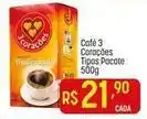 Muffato 3 corações - café 3 tipos pacote oferta