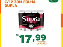 Supermercados Pague Menos Supra folha dupla oferta
