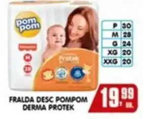 Fraldas desc pomppom derma protek