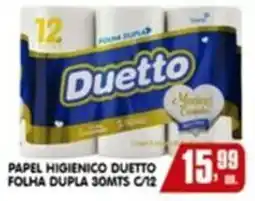 Higa's Supermercado papel higienico duetto folha dupla oferta