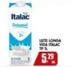 Higa's Supermercado Leite longa vida italac tp 1l oferta