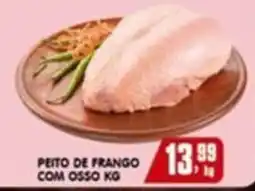Higa's Supermercado Peito de frango com osso kg oferta