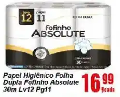 Papel Higiênico Folha Dupla Fofinho Absolute