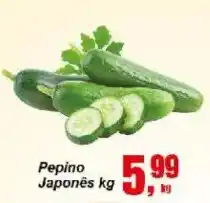 Negreiros Pepino Japonês oferta
