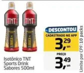 Isotônico tnt sports drink sabores