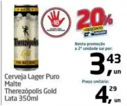 Tenda Atacado Cerveja lager puro malte therezópolis gold oferta