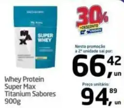 Tenda Atacado Whey Protein Super Max Titanium Sabores oferta
