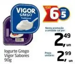 Tenda Atacado Iogurte Grego Vigor Sabores oferta