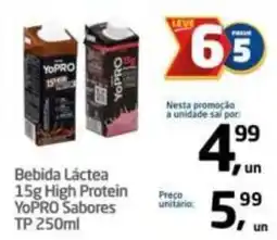 Tenda Atacado Bebida Láctea 15g High Protein YoPRO Sabores oferta