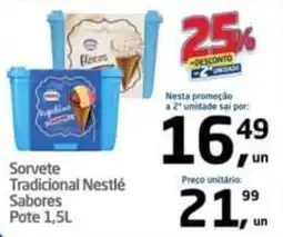 Tenda Atacado Sorvete Tradicional Nestlé Sabores oferta