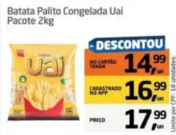 Tenda Atacado Batata Palito Congelada Uai oferta