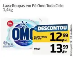 Tenda Atacado Lava-Roupas em Pó Omo Todo Ciclo oferta
