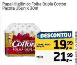 Tenda Atacado Papel Higiênico Folha Dupla Cotton oferta