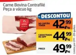 Tenda Atacado Carne Bovina Contrafilé Peça a vácuo kg oferta