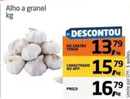 Tenda Atacado Alho a granel oferta