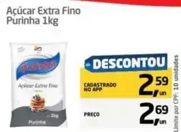 Tenda Atacado Açúcar Extra Fino Purinha oferta